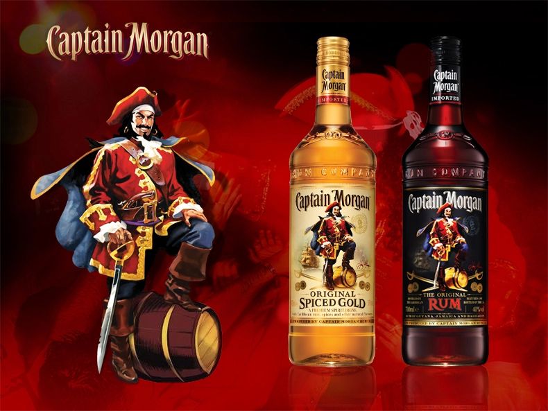 【摩根船长金朗姆酒captain morgan spiced original gol