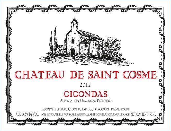 圣戈斯酒庄吉恭达斯干红葡萄酒 chateau de saint cosme gigondas 750