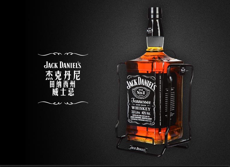 杰克丹尼田纳西州威士忌 jack daniel"s tennessee whiskey 3000ml