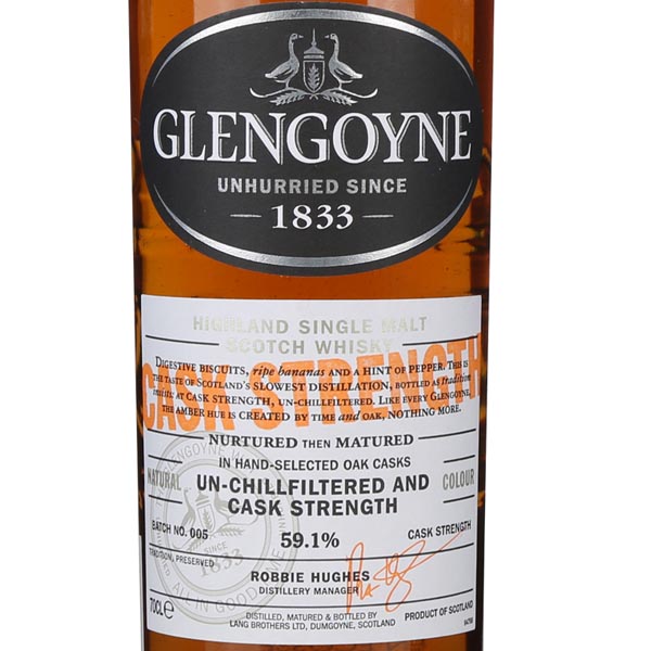 苏格兰威士忌 glengoyne cask strength highland single malt scotch