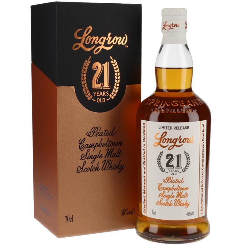 朗格罗21年单一麦芽威士忌 longrow 21 year old campbeltown single