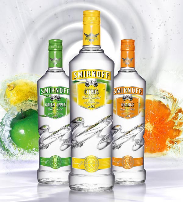 斯米诺风味伏特加柑橘味 smirnoff citrus vodka 700ml