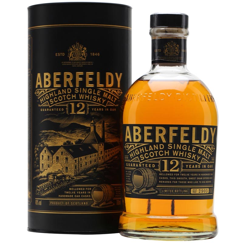 艾柏迪12年单一麦芽苏格兰威士忌 aberfeldy aged 12 years single