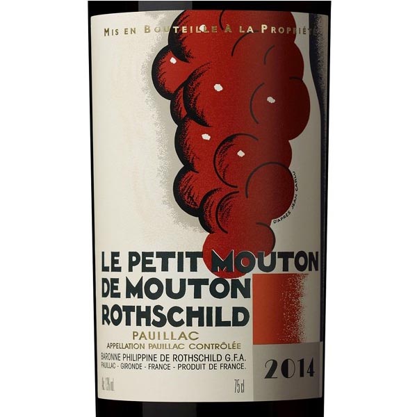 木桐庄园副牌干红葡萄酒 le petit de mouton rothschild 750ml