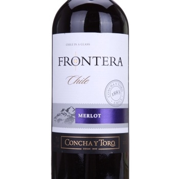 干露酒庄远山梅洛半干红葡萄酒 Concha y Toro Frontera Merlot 750ml（木塞旋塞随机发）