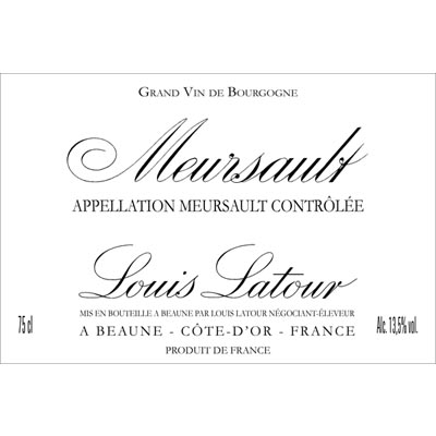 路易斯拉图酒庄默尔索干白葡萄酒 Louis Latour Meursault Premier Cru 750ml