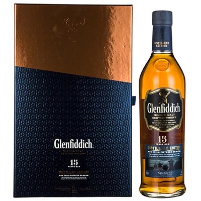 格兰菲迪15年酿酒师版单一麦芽苏格兰威士忌礼盒 Glenfiddich 15 Years Old Distillery Edition Single Malt Scotch Whisky 700ml