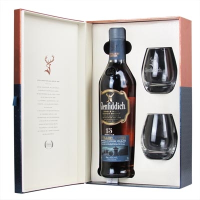 格兰菲迪15年酿酒师版单一麦芽苏格兰威士忌礼盒 Glenfiddich 15 Years Old Distillery Edition Single Malt Scotch Whisky 700ml