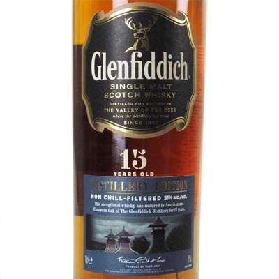 格兰菲迪15年酿酒师版单一麦芽苏格兰威士忌礼盒 Glenfiddich 15 Years Old Distillery Edition Single Malt Scotch Whisky 700ml