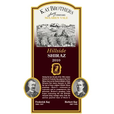 凯氏兄弟埃默里山腰西拉干红葡萄酒 Kay Brothers Amery Vineyards Hillside Shiraz 750ml