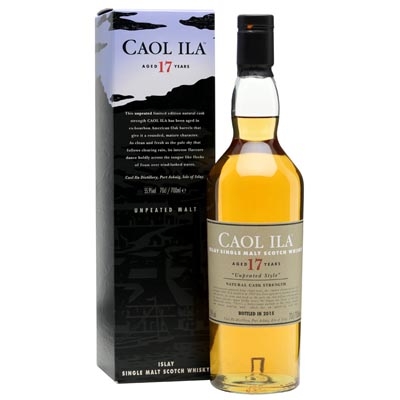 卡尔里拉17年无泥煤桶装原酒单一麦芽苏格兰威士忌 Caol Ila Unpeated Natural Cask Strength 17 Year Old Single Malt Scotch Whisky 700ml