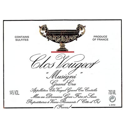 大金杯酒庄伏旧特级园慕斯尼干红葡萄酒 Domaine Gros Frere et Soeur Clos de Vougeot Musigni Grand Cru 750ml