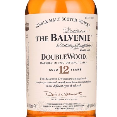 百富12年双桶陈酿单一麦芽苏格兰威士忌 The Balvenie Aged 12 Years Doublewood Single Malt Scotch Whisky 700ml