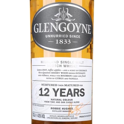 格兰哥尼12年双桶单一麦芽苏格兰威士忌 Glengoyne Aged 12 Years Highland Single Malt Scotch Whisky 700ml