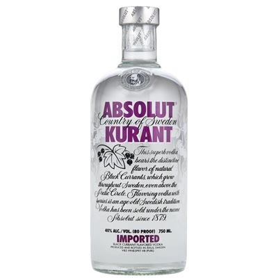 绝对黑加仑味伏特加 Absolut Kurant Vodka 700ml