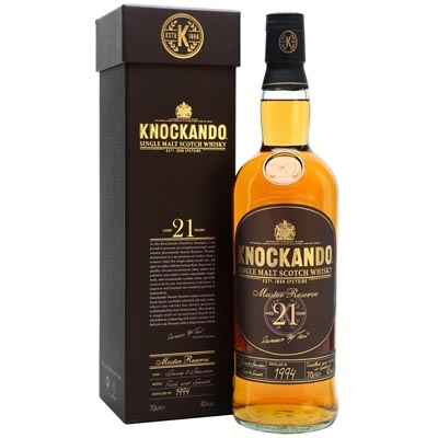 洛坎多21年大师珍藏单一麦芽苏格兰威士忌 Knockando Master Reserve 21 Year Old Single Malt Scotch Whisky 700ml