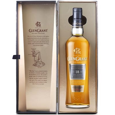 格兰冠18年单一麦芽苏格兰威士忌 Glen Grant Aged 18 Years Rare Edition Single Malt Scotch Whisky 700ml