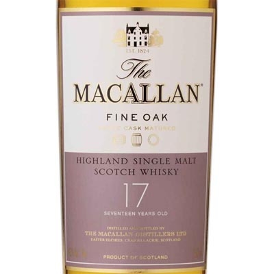 麦卡伦17年黄金三桶单一麦芽苏格兰威士忌 Macallan 17YO Fine Oak Triple Cask Matured Highland Single Malt Scotch Whisky 700ml