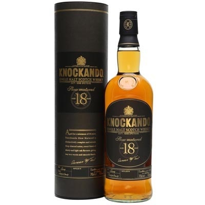 洛坎多18年缓慢成熟单一麦芽苏格兰威士忌 Knockando Aged 18 Years Slow Matured Single Malt Scotch Whisky 700ml