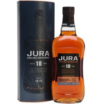 朱拉小岛18年单一麦芽苏格兰威士忌 Isle of Jura Aged 18 Years Single Malt Scotch Whisky 700ml