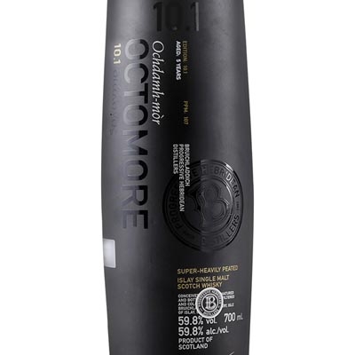 布赫拉迪泥煤怪兽10.1版单一麦芽苏格兰威士忌 Bruichladdich Octomore Edition 10.1 Aged 5 Years Single Malt Scotch Whisky 700ml