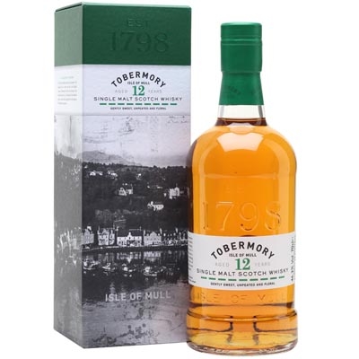 托本莫瑞12年单一麦芽苏格兰威士忌 Tobermory 12 Year Old Single Malt Scotch Whisky 700ml