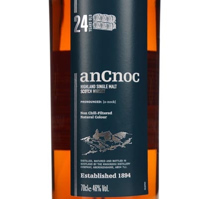 安努克24年单一麦芽苏格兰威士忌 AnCnoc 24 Year Old Highland Single Malt Scotch Whisky 700ml