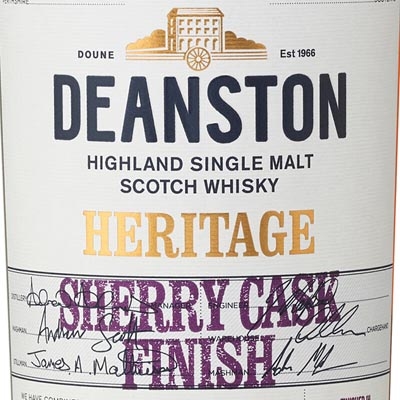 汀思图传承雪莉桶单一麦芽苏格兰威士忌 Deanston Heritage Sherry Cask Finish Highland Single Malt Scotch Whisky 700ml