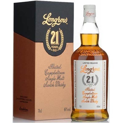 朗格罗21年单一麦芽威士忌 Longrow 21 Year Old Campbeltown Single Malt Scotch Whisky 700ml