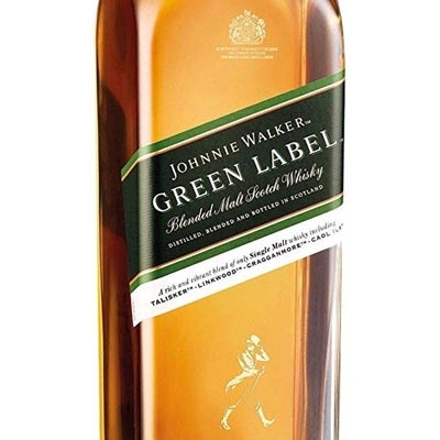 尊尼获加绿牌混合麦芽苏格兰威士忌 Johnnie Walker Green Label Aged 15 Years Blended Malt Scotch Whisky 750ml（新旧包装随机发货）