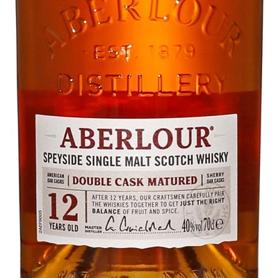 雅伯莱12年双桶单一麦芽苏格兰威士忌 Aberlour 12 Years Old Double Cask Matured Highland Single Malt Scotch Whisky 700ml（新旧包装随机发货）