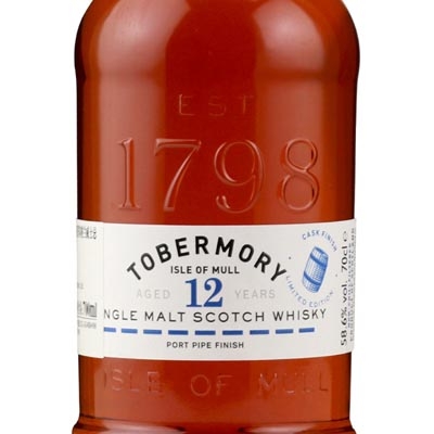 托本莫瑞12年波特桶单一麦芽苏格兰威士忌 Tobermory 12 Year Old Port Pipe Finish Single Malt Scotch Whisky 700ml