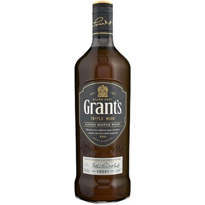 格兰三桶陈酿烟熏调和苏格兰威士忌 Grant’s Triple Wood Smoky Blend Scotch Whisky 700ml