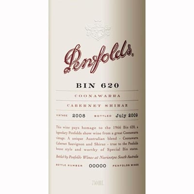 奔富酒庄BIN620干红葡萄酒 Penfolds Bin 620 Cabernet Shiraz 750ml