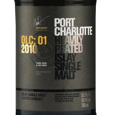 布赫拉迪波夏OLC:01单一麦芽苏格兰威士忌 Bruichladdich Port Charlotte OLC:01 2010 Heavily Peated Single Malt Scotch Whisky 700ml