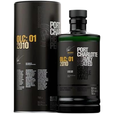 布赫拉迪波夏OLC:01单一麦芽苏格兰威士忌 Bruichladdich Port Charlotte OLC:01 2010 Heavily Peated Single Malt Scotch Whisky 700ml