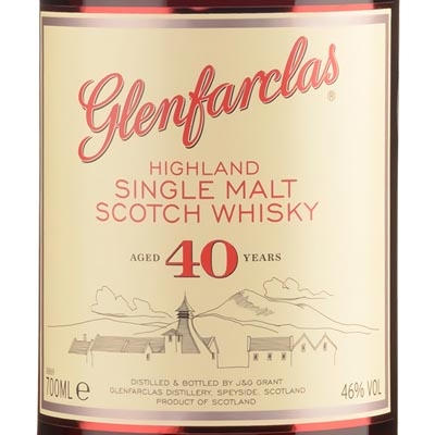 格兰花格40年单一麦芽苏格兰威士忌 Glenfarclas Aged 40 Years Highland Single Malt Scotch Whisky 700ml（新旧包装随机发货）