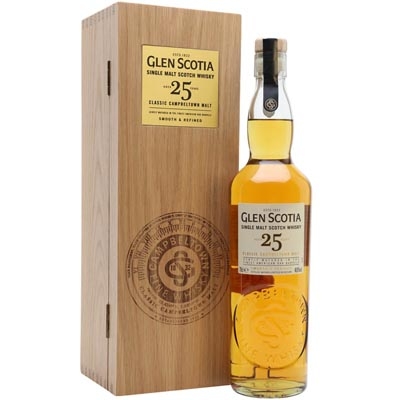 格兰帝25年单一麦芽苏格兰威士忌 Glen Scotia Aged 25 Years Campbeltown Single Malt Scotch Whisky 700ml