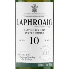 拉弗格10年单一麦芽苏格兰威士忌 Laphroaig Aged 10 Years Islay Single Malt Scotch Whisky 700ml