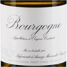 勒桦酒庄勃艮第大区级干白葡萄酒 Domaine Leroy Bourgogne Blanc 750ml