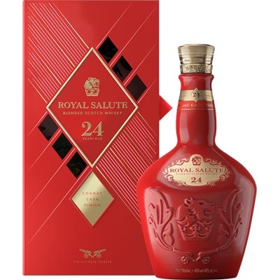 皇家礼炮24年干邑桶调和苏格兰威士忌 Royal Salute 24 Years Old Cognac Cask Finish Blended Scotch Whisky 700ml