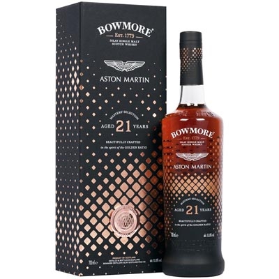 波摩21年阿斯顿马丁联名大师之选单一麦芽苏格兰威士忌 Bowmore Aged 21 Years Aston Martin Masters Selection Single Malt Scotch Whisky 700ml