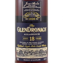 格兰多纳18年阿勒代斯单一麦芽苏格兰威士忌 Glendronach Aged 18 Years Allardice Highland Single Malt Scotch Whisky 700ml