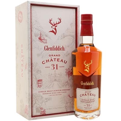 格兰菲迪31年璀璨珍藏单一麦芽苏格兰威士忌 Glenfiddich 31 Year Old Grand Chateau Bordeaux Wine Cask Finish Single Malt Scotch Whisky 700ml